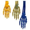 2 Stück 7 Farben Simulierte Skelett-Handfläche PLA Halloween Schädelhand Tischdekoration