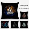 Cool V-Volcom Logo Pillow Case Plush Fabric Soft Double Sided Print Sofa Cushion Cover Throw Pillow Covers