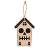 Halloween Wooden Hanging Decoration One-Sided Small House Ornament for Holiday Festive Decor