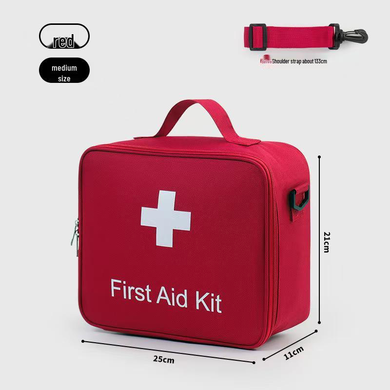 Large Capacity Portable First Aid and Medicine Storage Crossbody Bag