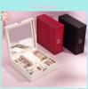 Elegant Style Leather Jewelry Box With Large Capacity For Home Organization And Gift Giving