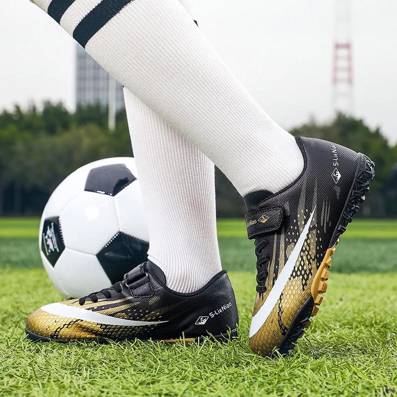 Scarpe da Calcio per Bambini Tacchetti Bambini Scarpe da Ginnastica Antiscivolo Scarpe da Calcio Originali Scarponcini da Campo da Calcio per Allenamento Professionale