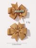 10Pcs 2.5inch Grosgrain Ribbon Bows Hair Clips for Baby Girls Sweet Solid Color Hairpin Barrettes Headwear Hair Accessories