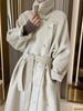 Unrivaled Enemy Luxury Wool Coat: Autumn/Winter Double-Sided, Long Stand-Up Collar
