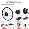48V Electric Pedal Assist Mountain Bike Conversion Kit, 500W/750W Rear Drive, High-Speed Climbing Motor