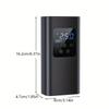 Wireless Smart Portable Digital Display Tire Inflator One Touch Fast Inflation with LED Light for Car Motorcycle Bike