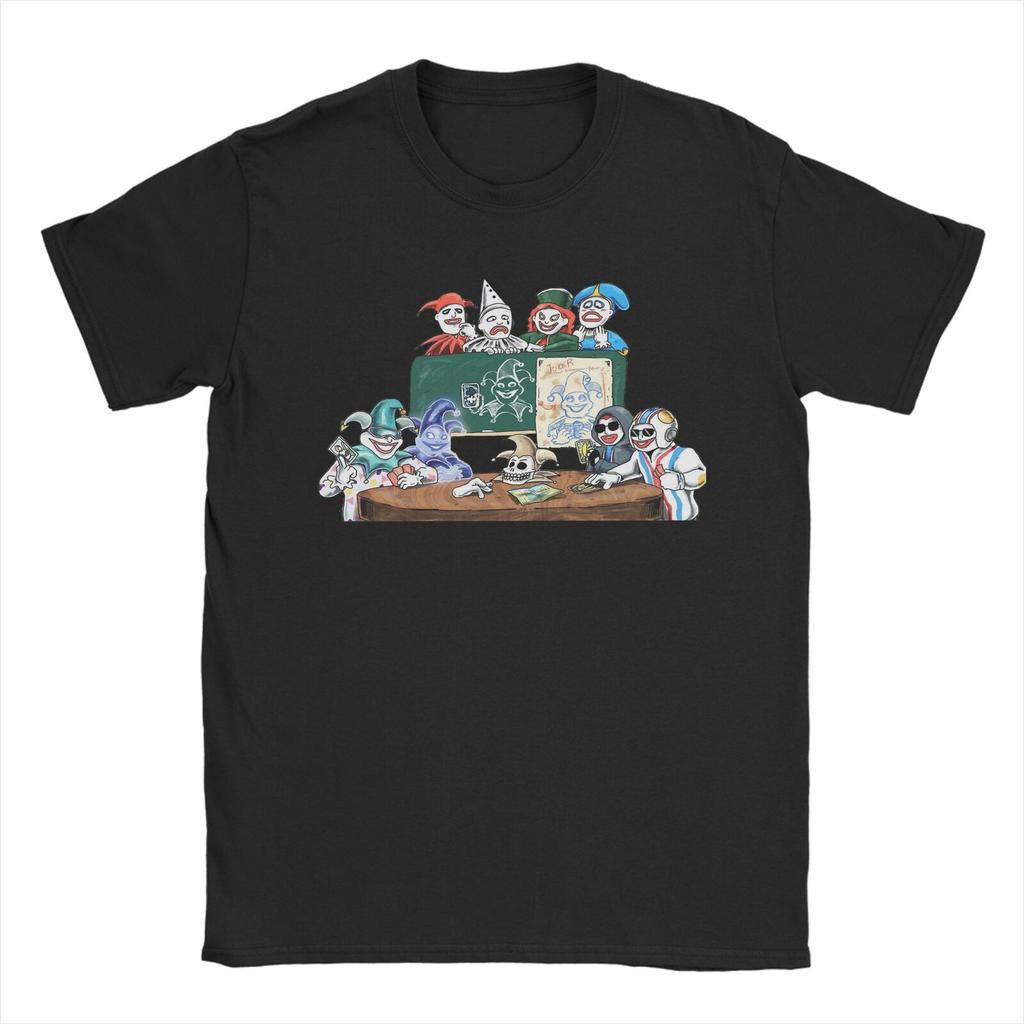 Summer Balatro Game Card Joker Printed Men's Round Neck T-shirt 100%Cotton Casual Street Hip Hop Breathable Short Sleeve Large