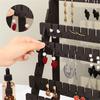 Mehrschichtiger Holz-Ohrringständer Halter Hohe Kapazität Schmuckaufbewahrung Organizer Ausstellungsständer für Zuhause Wohnzimmer Schlafzimmer