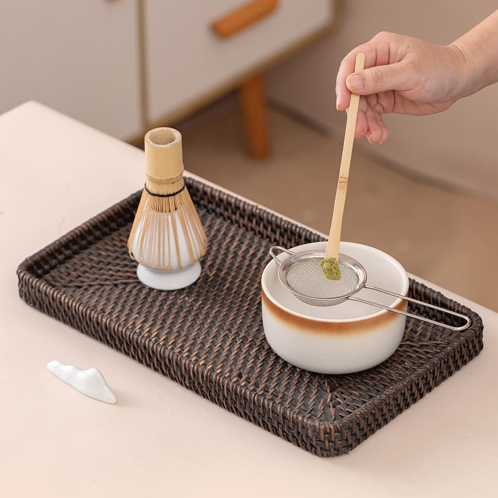 5-7PCS/Set Japanese Matcha Bowl , Spoon, Tea Whisk, Sieve Mesh, Perfect Gift For Ceremony, Traditional Decoration White gift box