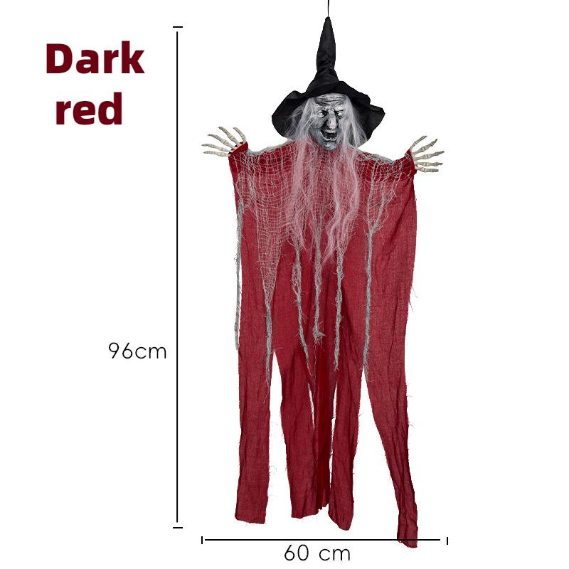 3pcs Witch Hanging Ghost Set Halloween Decoration Witch Ghost Hanging Chamber Scene Photography Props Home Outdoor Decoration