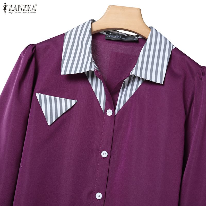 ZANZEA Women Long Sleeve Blouse and Long Skirts Vintage Two Piece Suit Sets