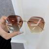 Colorful Square Sunglasses Women Men Rimless Sun Glasses Female Male Designer Brand Unisex Travel Outdoor