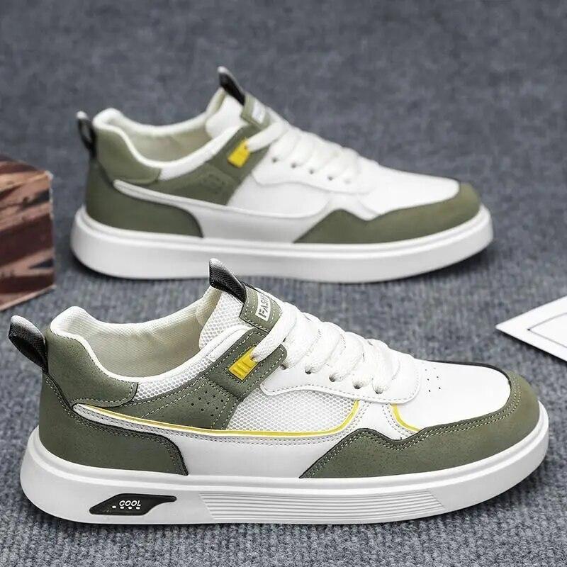 New Men Shoes Casual Fashion Male Sneakers Leather Outdoor Running Non-Slip Designer Luxury Student Tennis Loafers