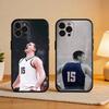 N-Nikola J-Jokic NJ Phone Case For iPhone17 16 15 14 13 12 11 Pro Max Plus,5G Soft Black Case