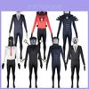 Halloween Skibidi Toalettspel Cosplay Kostym Jumpsuit Unisex Bomull Olika Storlekar