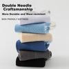 LangSha Men's Socks, Pure Cotton Mid-Calf Socks, Antibacterial Sweat-Absorbing Sports Socks, Breathable Mesh Full Cotton Men's Socks, 5 Pairs