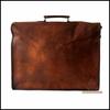 Men's Grain Leather Satchel Messenger Man Laptop Briefcase Bag Shoulder