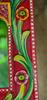 Hand Carved Wooden Jharokha Wall Decor: Bright Painted Flower Design Indian Frame
