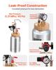 Spray Paint Pressure Pot, 2 L Pressure Pot Paint Sprayer, 1.8mm + 3mm Two Spray Guns Central Pneumatic Sprays Gun with Two 3 m Hoses for Furniture,