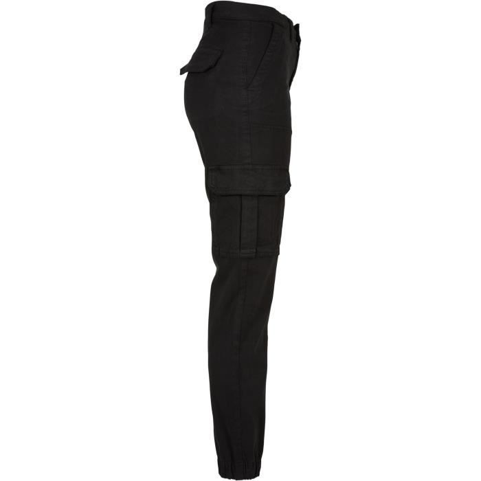 Pantalon En Sergé De Coton Femme Urban Classics Utility - Noir - 30
