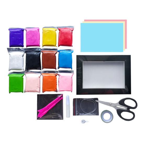 

Набор для самостоятельной сборки воздушно-сухой глины, 3D-фоторамка, поделки для пар, подарок на день рождения Святого Валентина, антипригарная лепная глина для детей и взрослых