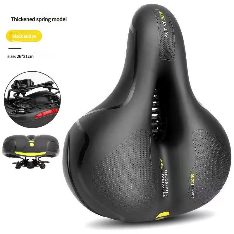 Men Women Mountain Bicycle Accessories Wide Comfort Soft Shock Absorbing Bike Seat Saddle