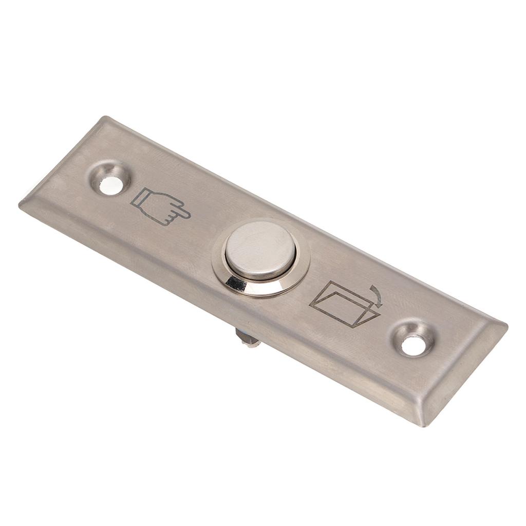 Door Access Control Switch Exit Press Button Stainless Steel Brushed Automatic Reset for Indoor