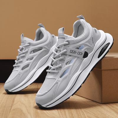 Sapatos masculinos de verão malha respirável tênis esportivos masculinos versáteis sapatos de malha corrida casual sapatos de pai