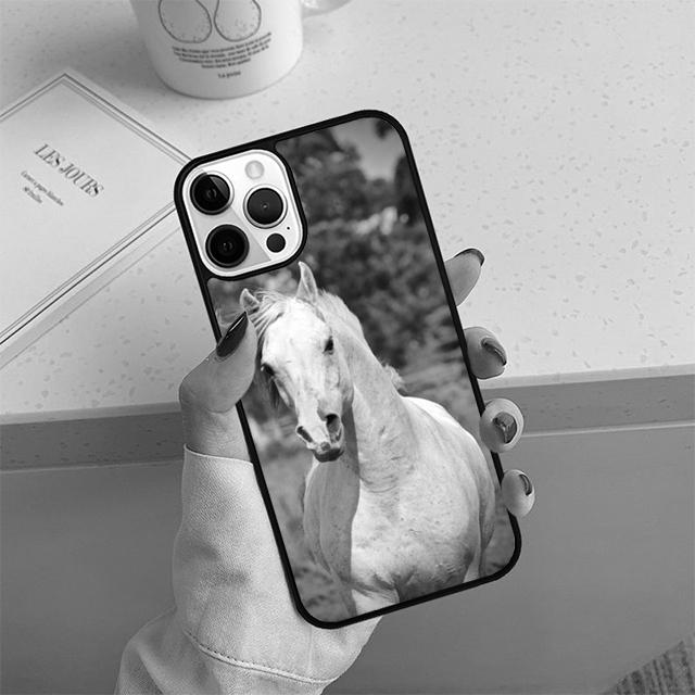 Handsome Horse Animal Phone Case For iPhone 17 Air 14 15 16 13 12 Cover For Apple 14 15 16 Pro Max Plus Coque