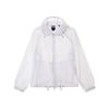 Ss24 Solid Color Zip-Up Hooded Long Sleeve Jacket Women Jackets White 3DYB62-YN8TZ-1000