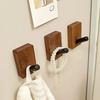 Rustproof Wall Hangers No Drilling Coat Storage Rack Nordic Style Wood Coat Hooks  Clothes
