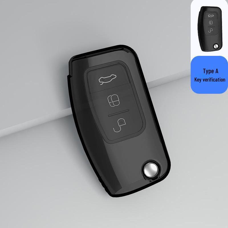 Ford Focus Key Case for Mondeo, Everest, Ecosport, Ranger - Transparent Shell for Men and Women
