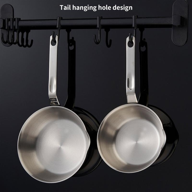 Eier Kochpfanne 316 Edelstahl Gleichmäßige Wärmeverteilung Stieltopf Für Kochfelder Küchengeschirr mit Ausguss