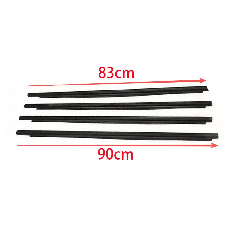 4Pcs Window Rubber Seals Trim For Toyota Land Cruiser LC95 1996-2002 Weatherstrip Seal Side Door Glass Belt 75711-60030