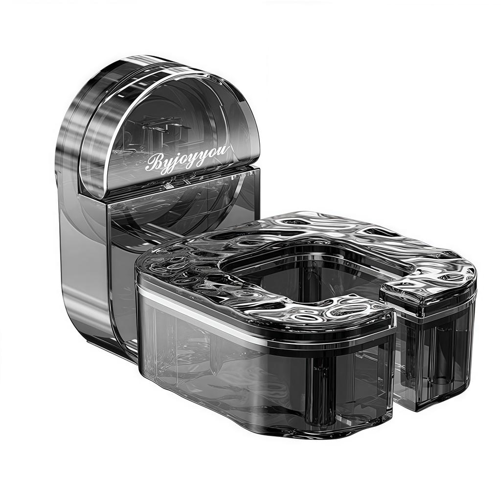 Bathroom Punch-Free Wall Mounted Hair Dryer Holder,Suction Cup Rotating Lazy Hair Dryer Storage Bracket Hangers Organization