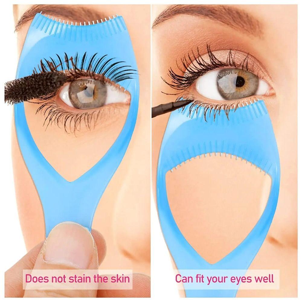 3 In 1 Eyelash Tools Cosmetic Accessories Eyelash Comb Convenient Mascara Shield Guard  Cosmetic