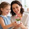 Handmade Crochet Plant Flowerpots, Creative Gift Decorations For Mother's Day, Knitted Potted Plant Decorative Ornaments (1 Piece)