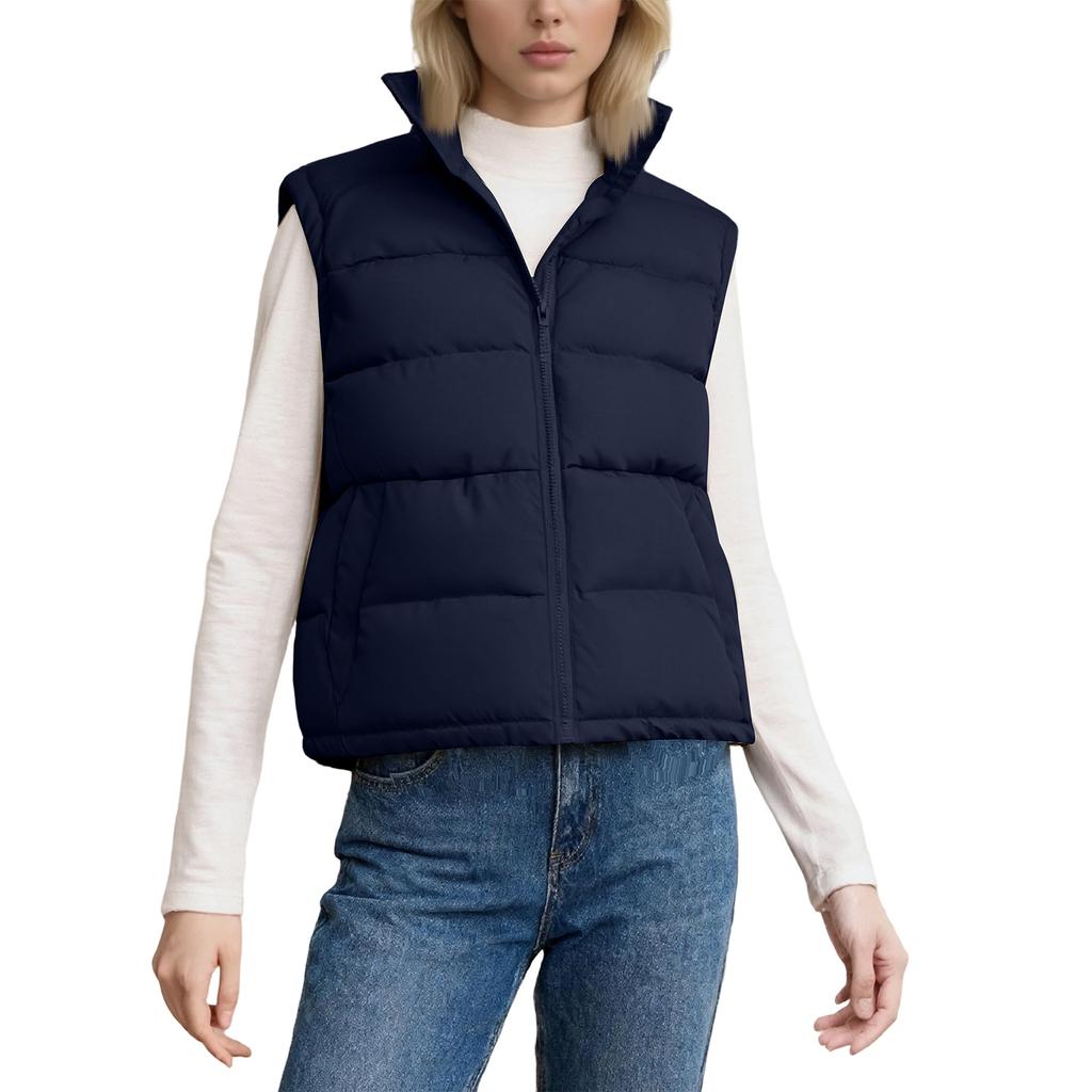 Women's Winter Fashionable Versatile Thickened Cotton-lined Work Vest