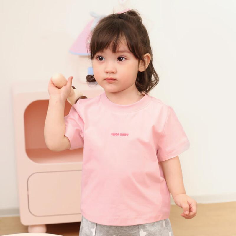 LUSON Baby Girl's Cotton Short Sleeve T-Shirt