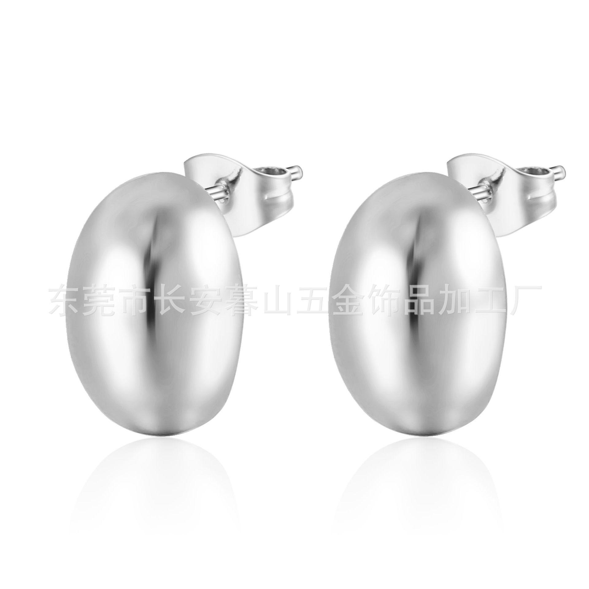 Серьги из нержавеющей стали в стиле ретро Niche Design Premium Women s Gold Doudou Earrings Популярные серьги