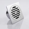 Bathroom Accessories 113*113mm Shower Floor Drain Can Insert Tiles Floor Drain Cover Brass Anti-odor Floor Drain Chrome