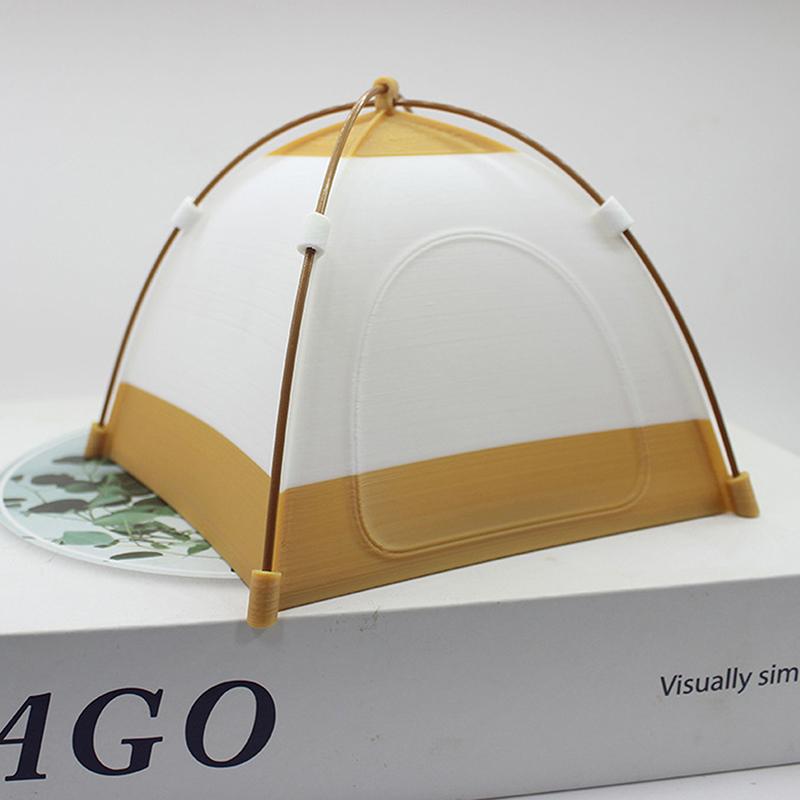 Dollhouse Miniature Simulation Mini Camping Small Tent Model Decoration Doll Accessories Toys Home Scene Furniture Decoration
