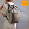 Rucksack aus Rindsleder x Canvas für den Arbeitsweg oder kompatibel mit A4 echtes Leder lässig 180927 [Guscio Leather] Hochwertige Frauen, leicht,