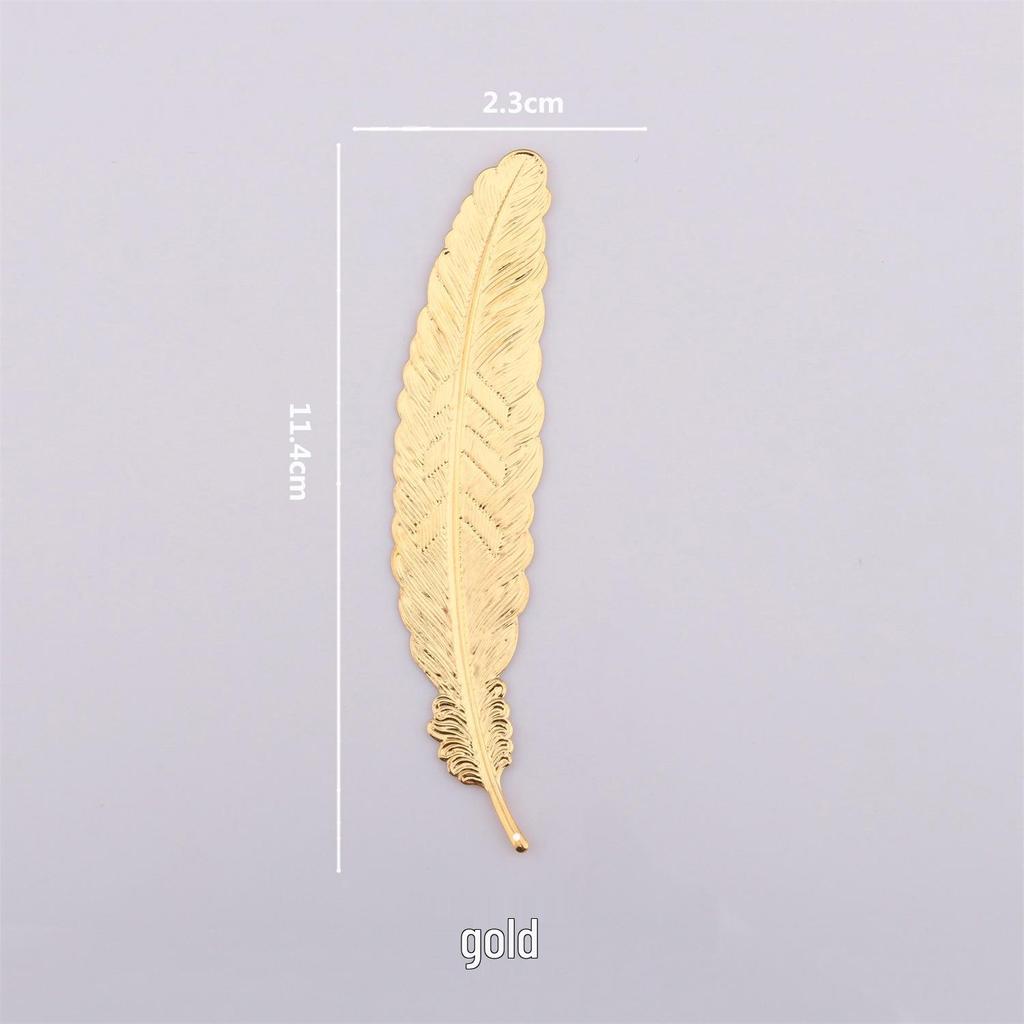 Metal Feather Leaf Photo Props for Japanese Nail Art Display