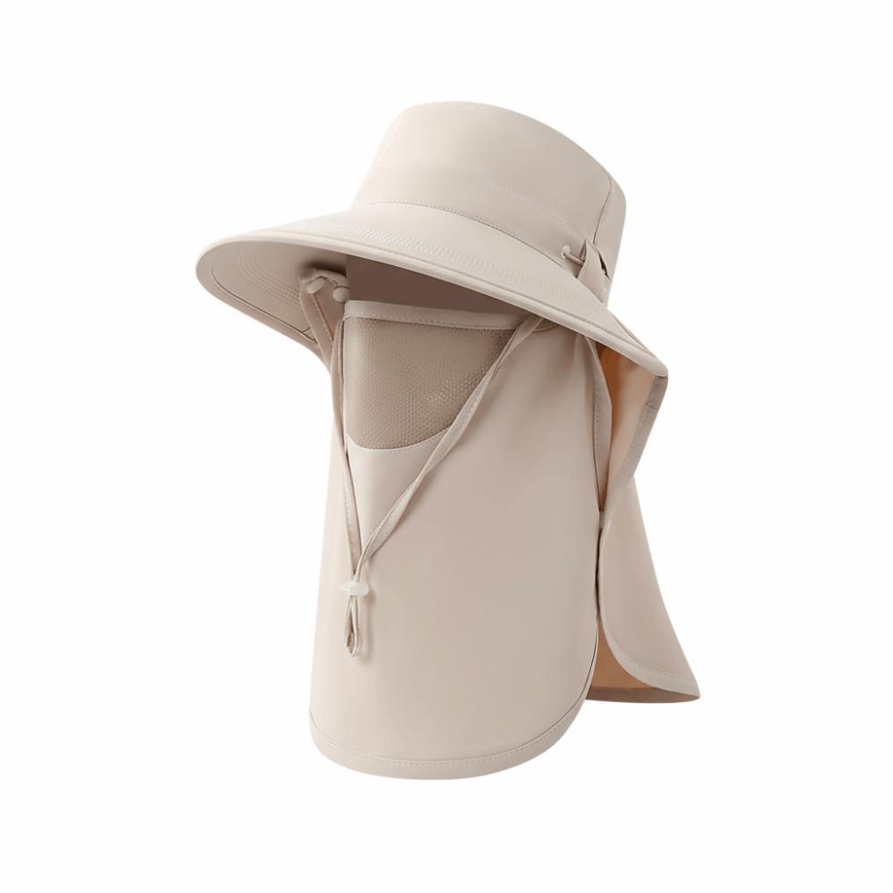 Outdoor Sunscreen Bucket Hat UV Protection Neck Flap Bucket Hat Breathable Fisherman Hat  Travel