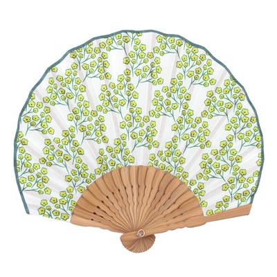 Global Arrow Natti Folding Fan MIMOSA25 W23 H21 Size Approx. (when Unfolded) S04-4253