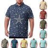 Men's Hawaiian Print Shirt Casual Summer Short Sleeve