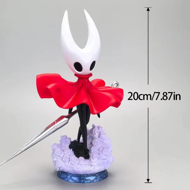 Hollow Knight Silksong Hornet Collectible Figure with Display Stand PVC Anime Action Figure Desk Ornament for Game Fans