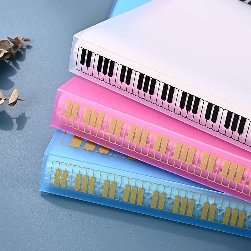 A4 Material Guitar Score Book Folder, Student Insert Sheet Music Book Folder