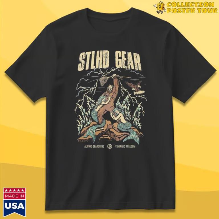 Stlhd Always Searching Fishing Is Freedom T-Shirt Unisex T-Shirt S